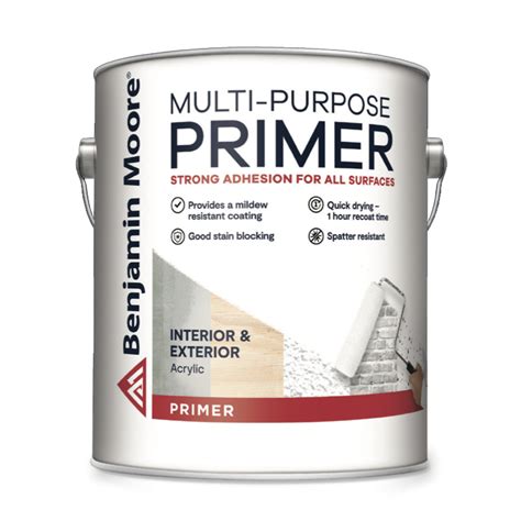Slow drying for maximum penetration Long Oil Excellent hiding of stains and deep colors Smooth leveling Primes and seals a variety of woods Ideal for weathered surfaces Mildew-resistant Sizes 1-gallon. . Benjamin moore primer for mdf